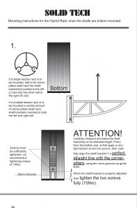 Hybrid Bottom Mounted Shelves Assembly Instructions for the veneered shelves-image